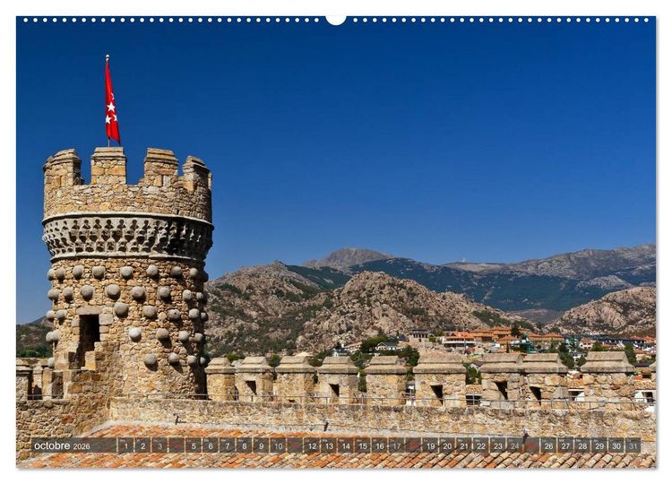 Produktbild: Escapade de Madrid (Calendrier mural 2026 DIN A2 vertical) calendrier de bureau