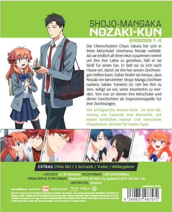 Produktbild: Shojo-Mangaka Nozaki-Kun Vol. 1 (Ep. 1-4)