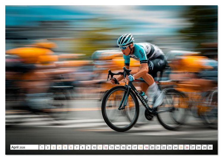 Produktbild: Radsport &ndash; Vom Training zum Triumph (Tischkalender 2026 DIN A5 quer), CALVENDO Monatskalender