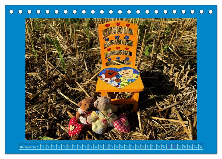 Produktbild: Der Baerchenladen, Teddys und Kunst zum Verlieben (Tischkalender 2026 DIN A5 quer), CALVENDO Monatskalender