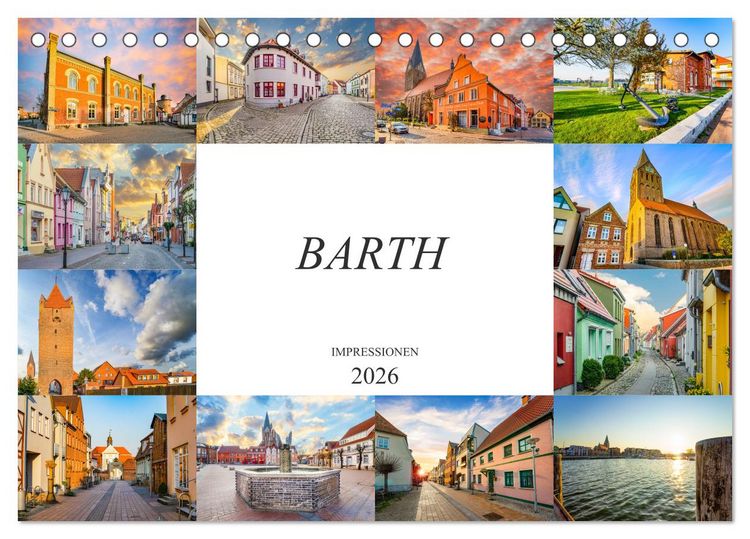 Produktbild: Barth Impressionen (Tischkalender 2026 DIN A5 quer), CALVENDO Monatskalender