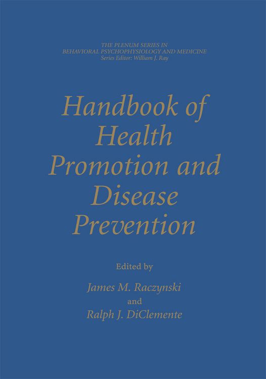 Produktbild: Handbook of Health Promotion and Disease Prevention