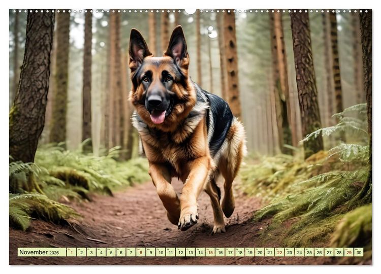 Produktbild: Deutscher Sch&auml;ferhund - Inbegriff der Treue (Wandkalender 2026 DIN A2 quer), CALVENDO Monatskalender