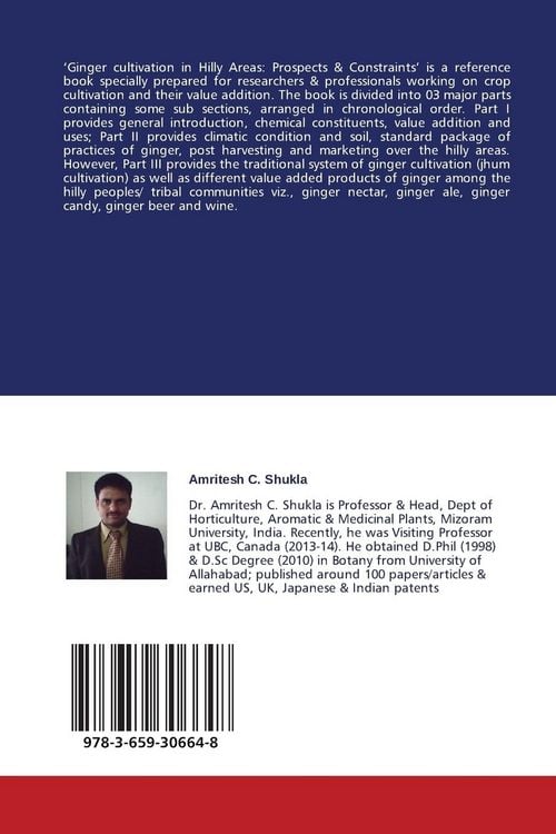 Produktbild: Ginger cultivation in Hilly Areas: Prospects & Constraints