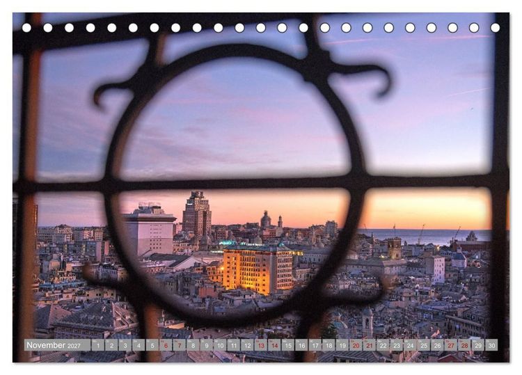 Produktbild: Die zeitlose Sch&ouml;nheit von Genua (Tischkalender 2027 DIN A5 quer), CALVENDO Monatskalender