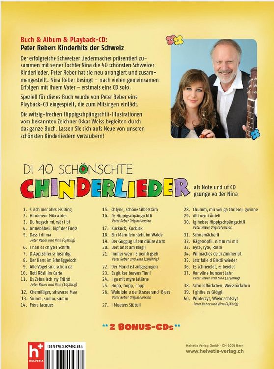Produktbild: Di sch&ouml;nschte Chinderlieder
