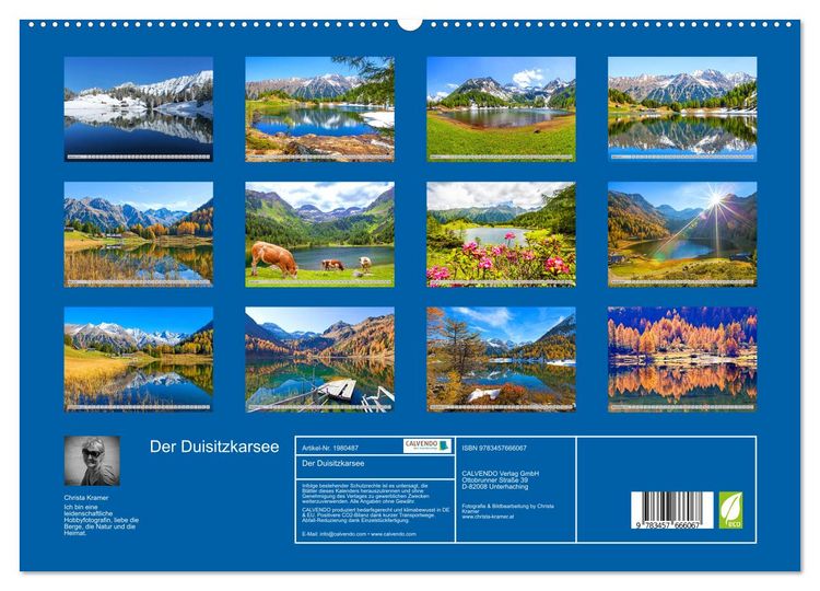 Produktbild: Der Duisitzkarsee (hochwertiger Premium Wandkalender 2026 DIN A2 quer), Kunstdruck in Hochglanz
