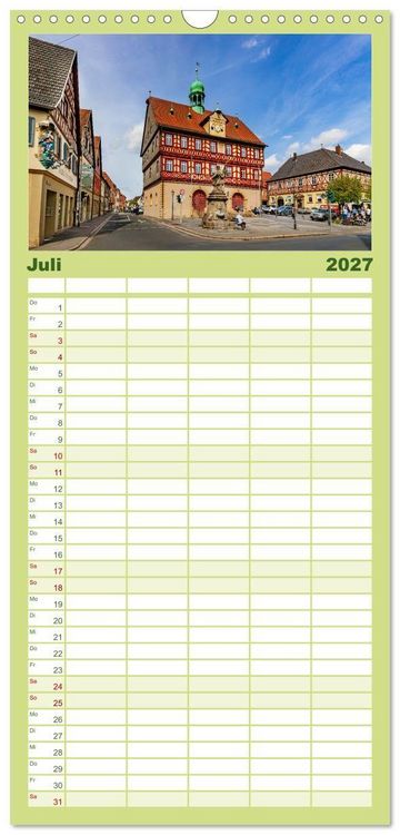 Produktbild: Familienplaner 2027 - Bad Staffelstein - Gottesgarten am Obermain mit 5 Spalten (Wandkalender, 21 x 45 cm) CALVENDO