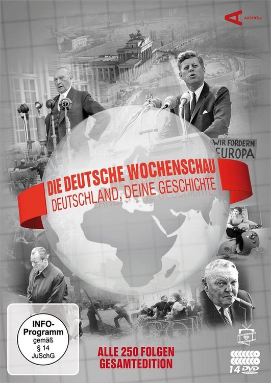 Produktbild: Die Deutsche Wochenschau - Deutschland, deine Geschichte - Komplettbox (Alle 250 Folgen) [14 DVDs]