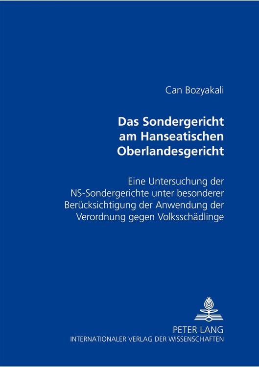 Produktbild: Das Sondergericht am Hanseatischen Oberlandesgericht