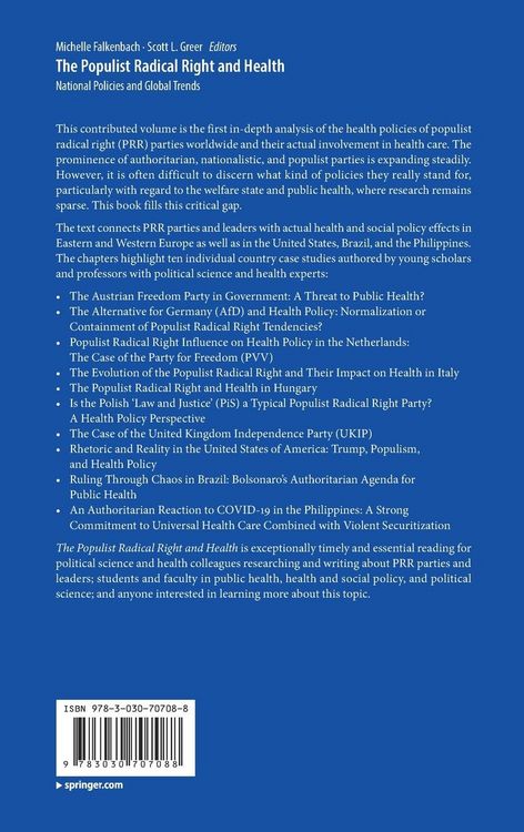 Produktbild: The Populist Radical Right and Health