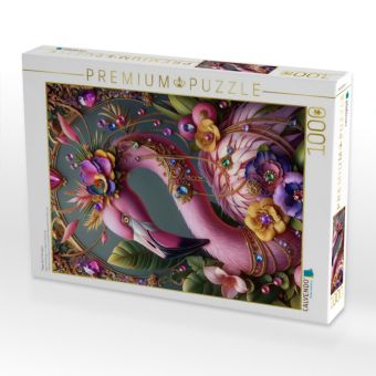 Produktbild: CALVENDO Puzzle Magie des Flamingos | 1000 Teile Lege-Gr&ouml;&szlig;e 64x48cm Foto-Puzzle f&uuml;r gl&uuml;ckliche Stunden