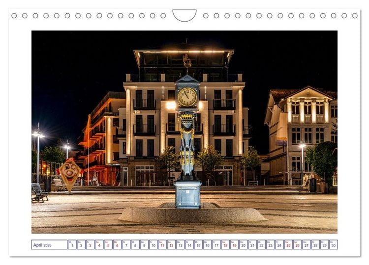 Produktbild: Die Ostsee von Ahlbeck nach Heringsdorf (Wandkalender 2026 DIN A4 quer), CALVENDO Monatskalender