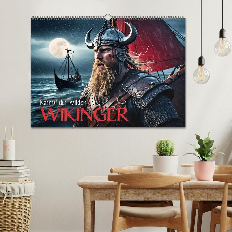 Produktbild: Kampf der wilden Wikinger (Wandkalender 2026 DIN A2 quer), CALVENDO Monatskalender