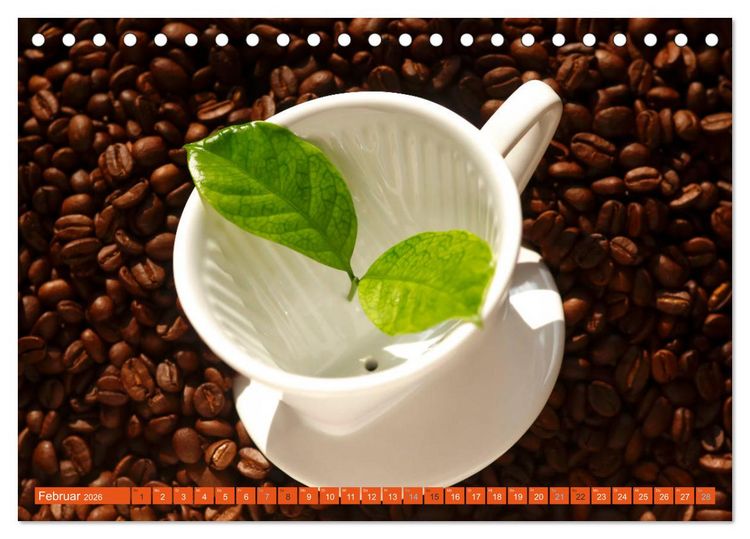Produktbild: Kaffee (Tischkalender 2026 DIN A5 quer), CALVENDO Monatskalender