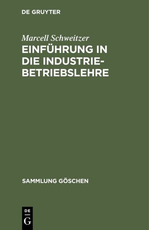 Produktbild: Einf&uuml;hrung in die Industriebetriebslehre