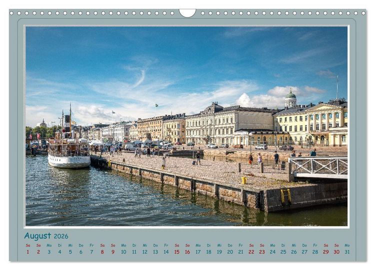 Produktbild: HELSINKI CITY (Wandkalender 2026 DIN A3 quer), CALVENDO Monatskalender