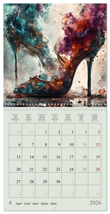 Produktbild: Enchanted by high heels - For shoe lovers (Wall Calendar 2026 12 &times; 12 Inch) CALVENDO 12 Month Wall Calendar