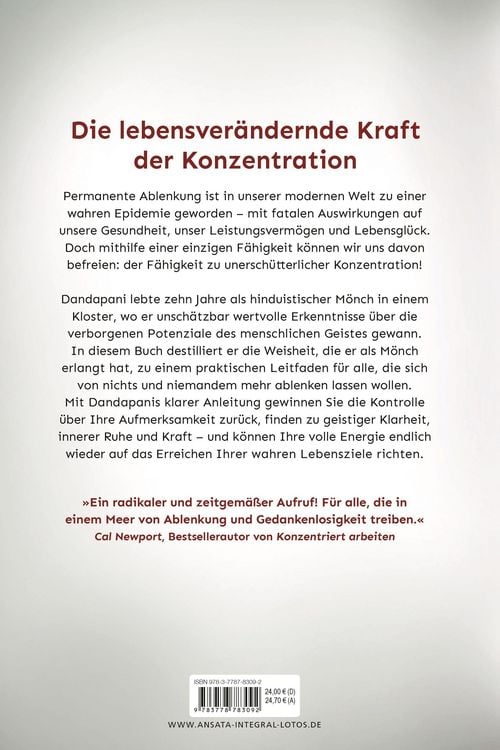 Produktbild: Fokus. Die Kraft der Konzentration