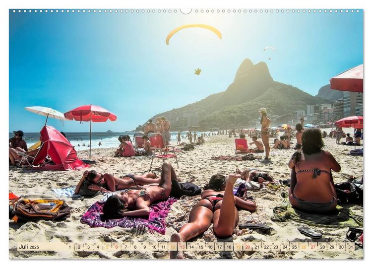 Produktbild: Rio de Janeiro, Stadt des Sonnenscheins (hochwertiger Premium Wandkalender 2025 DIN A2 quer), Kunstdruck in Hochglanz