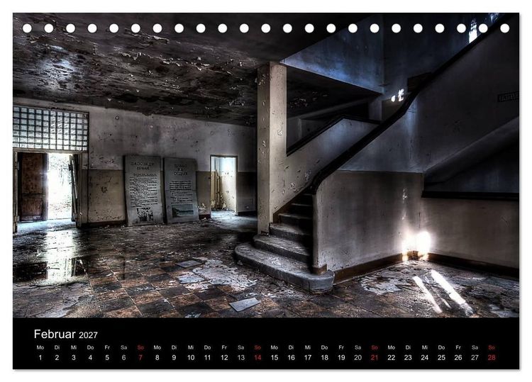 Produktbild: Verlassene Orte - Die sch&ouml;nsten Treppenh&auml;user (Tischkalender 2027 DIN A5 quer), CALVENDO Monatskalender