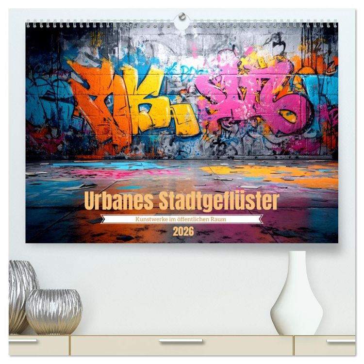 Produktbild: Urbanes Stadtgefl&uuml;ster (hochwertiger Premium Wandkalender 2026 DIN A2 quer), Kunstdruck in Hochglanz