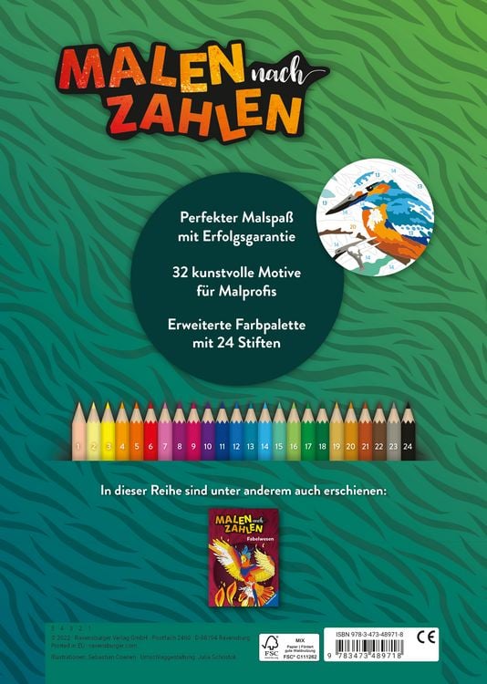 Produktbild: Malen nach Zahlen - Wilde Tiere