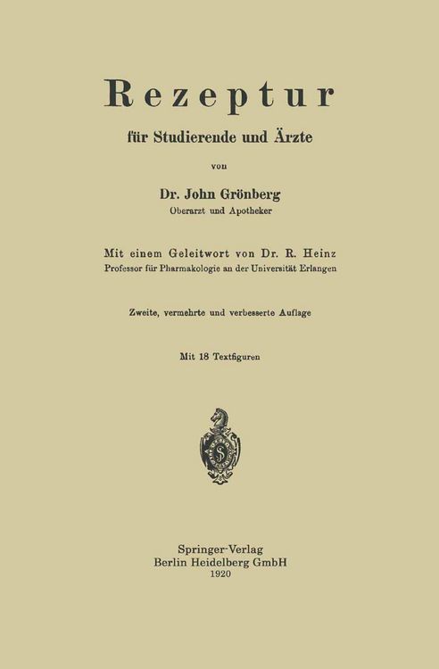 Produktbild: Rezeptur f&uuml;r Studierende und &Auml;rzte