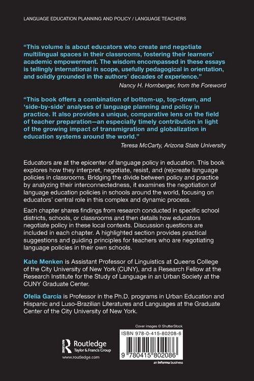 Produktbild: Negotiating Language Policies in Schools