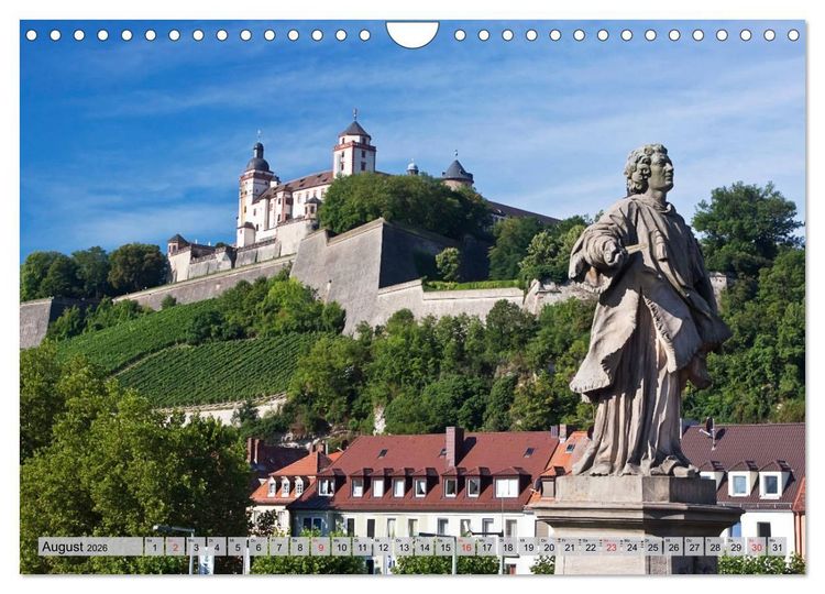 Produktbild: W&Uuml;RZBURG - ALTSTADT IMPRESSIONEN (Wandkalender 2026 DIN A4 quer), CALVENDO Monatskalender