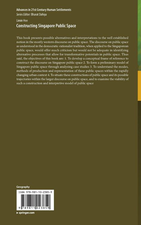 Produktbild: Constructing Singapore Public Space