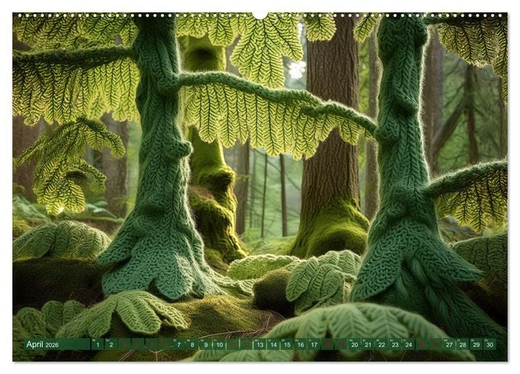 Produktbild: Stricken einmal anders (Wandkalender 2026 DIN A2 quer), CALVENDO Monatskalender