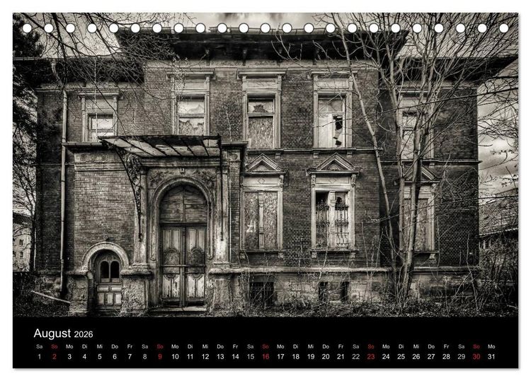 Produktbild: Lost Places Geisterh&auml;user (Tischkalender 2026 DIN A5 quer), CALVENDO Monatskalender