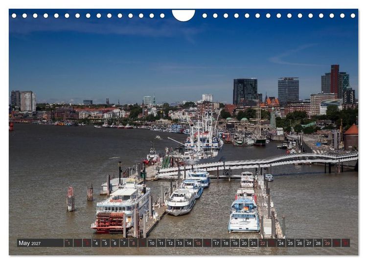 Produktbild: Hamburg.Discover northern Germany&rsquo;s cosmopolitan city (Wall Calendar 2027 DIN A4 landscape), CALVENDO 12 Month Wall Calendar