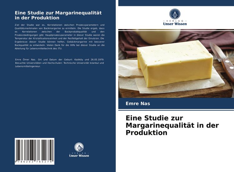 Produktbild: Eine Studie zur Margarinequalit&auml;t in der Produktion
