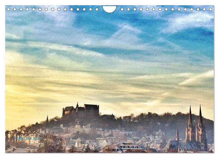 Produktbild: Marburg 2026 (Wandkalender 2026 DIN A4 quer), CALVENDO Monatskalender