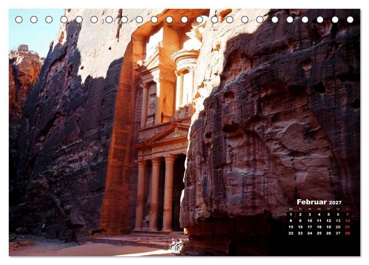 Produktbild: Petra - Felsenstadt in der W&uuml;ste (Tischkalender 2027 DIN A5 quer), CALVENDO Monatskalender