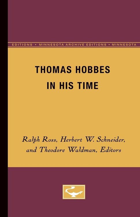 Produktbild: Thomas Hobbes in His Time