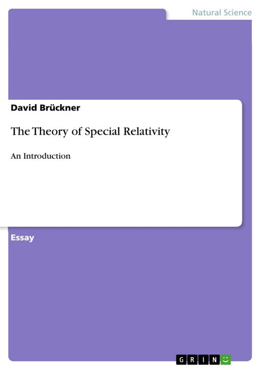 Produktbild: The Theory of Special Relativity