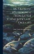 Produktbild: An Unusual Maskinonge From Little Vermillon Lake, Ontario
