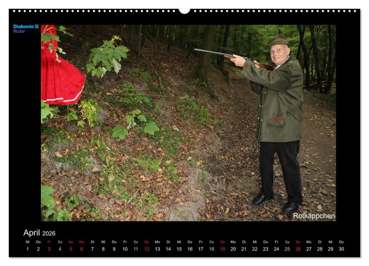 Produktbild: "Sch&ouml;nheit im Alter" - die Feierabendh&auml;user zu Gast im M&auml;rchenland der Br&uuml;der Grimm (hochwertiger Premium Wandkalender 2026 DIN A2 quer), Kunstdruck in Hochglanz