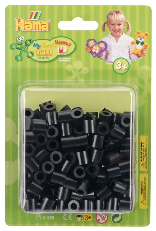 Produktbild: HAMA Maxi Blister-Packung mit 250 Perlen Schwarz