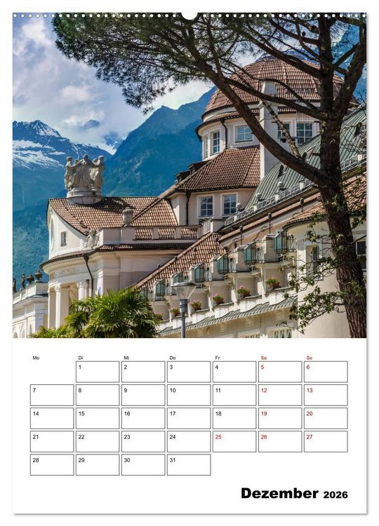 Produktbild: MERAN Terminplaner (Wandkalender 2026 DIN A2 hoch), CALVENDO Monatskalender