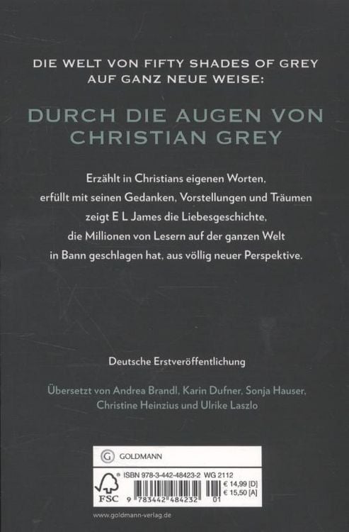 Produktbild: Grey - Fifty Shades of Grey von Christian selbst erzählt Band 1