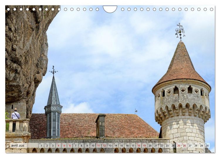 Produktbild: ROCAMADOUR Village (Calendrier mural 2026 DIN A4 vertical), CALVENDO calendrier mensuel