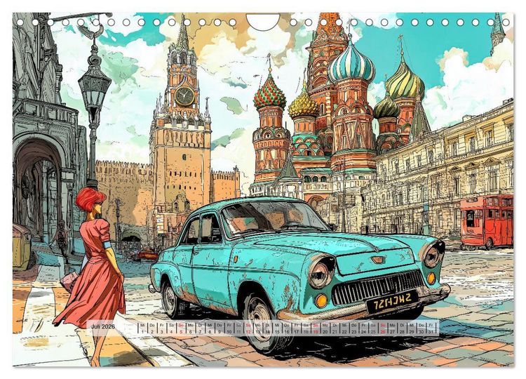 Produktbild: Comic City (Wandkalender 2026 DIN A4 quer), CALVENDO Monatskalender