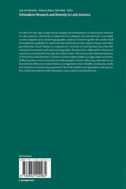 Produktbild: Echinoderm Research and Diversity in Latin America