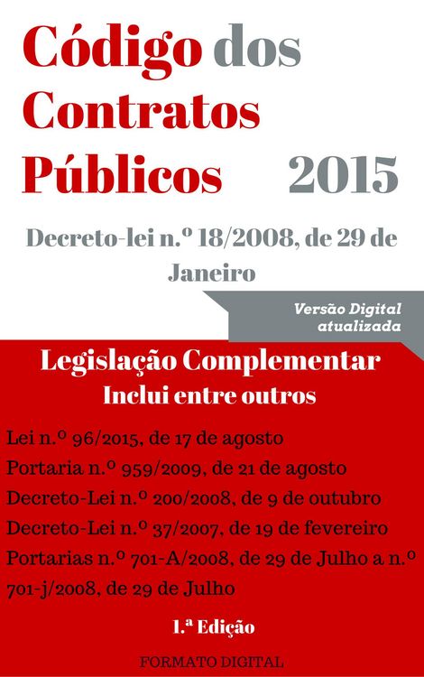Produktbild: C&oacute;digo dos Contratos P&uacute;blicos (CCP) - 2015 (Direito)