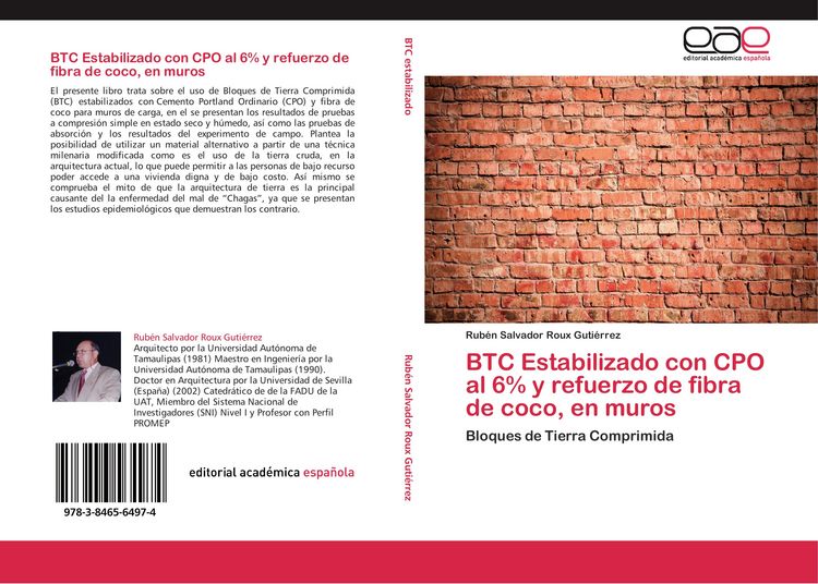 Produktbild: BTC Estabilizado con CPO al 6% y refuerzo de fibra de coco, en muros