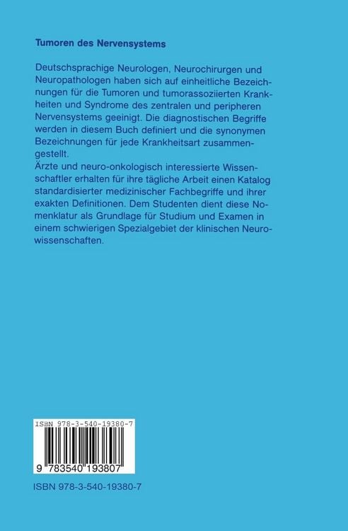 Produktbild: Tumoren des Nervensystems